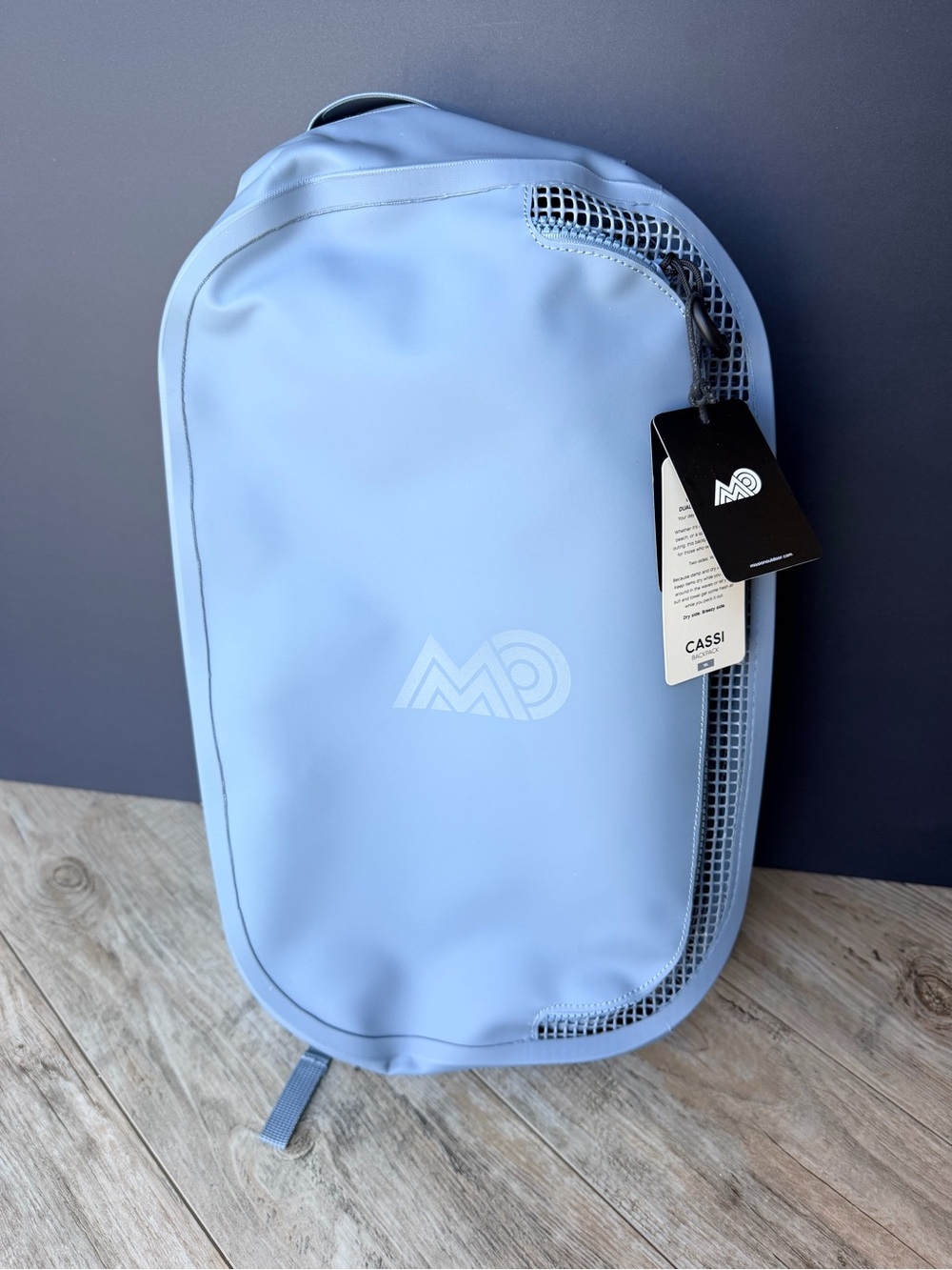 Mission Outdoor CASSI Backpack 18L Dual Compartment Daypack Steel Blue NWT